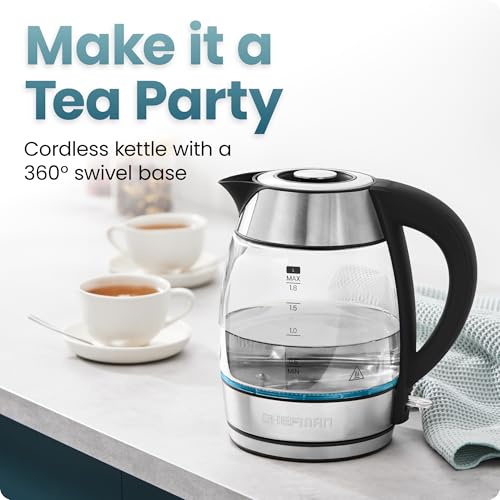 Electric Kettle 1500W (1.9 Quarts / Stainless Steel)
