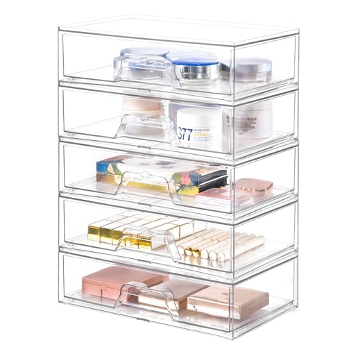 5 Pack Makeup Organizer Stackable (5 Count)