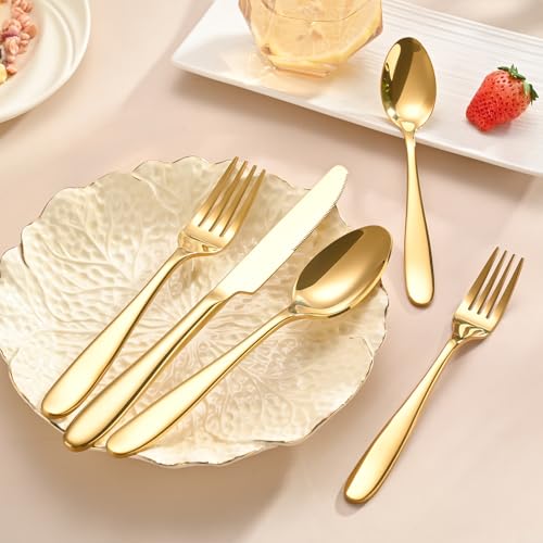 20 Piece Gold Silverware Set (Gold / 20 Piece)