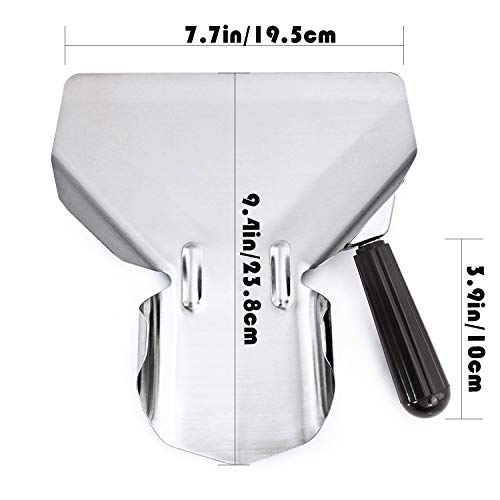 Stainless Steel French Fry Bagger Scoop Chip Popcorn Bagger Ice Candy Snacks Desserts Scooper