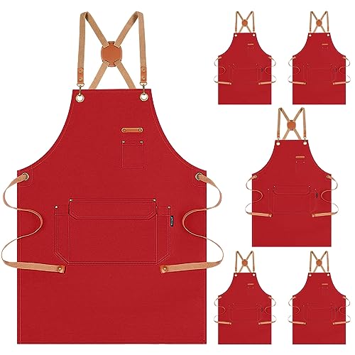 Chef Apron Men Women (6 Count)