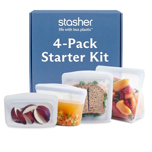 Premium Reusable Silicone Storage Bags (4-Pack)