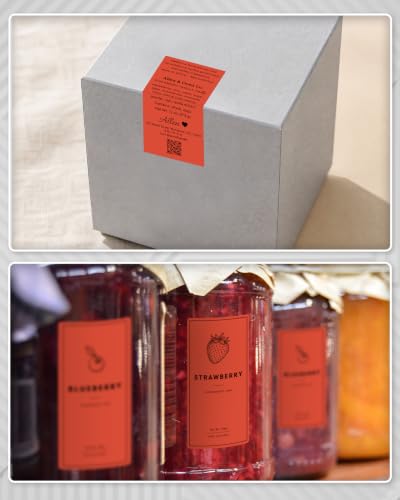4x2 Inch Thermal Labels (4"x2" / Red)