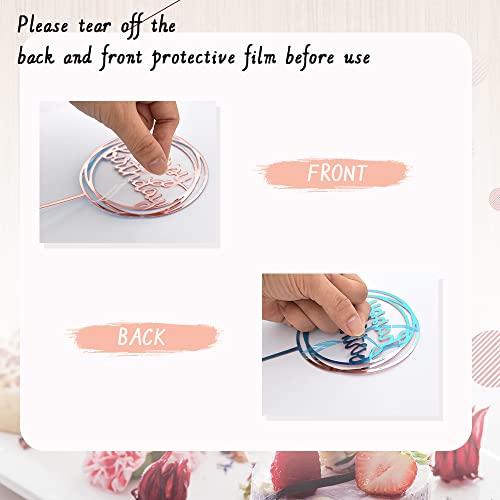 27 PCS Pink and White Ball Cake Topper Mini Balloons Cake Toppers Foam Ball Cupcake Toppers Happy Birthday Cake Insert Pick DIY for Anniversary Wedding Cake Decorations Baby Shower Party (27 Count)