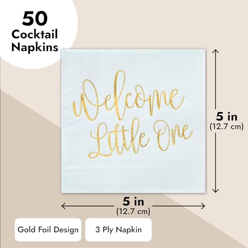Pastel Blue Party Napkins (50 Pack)