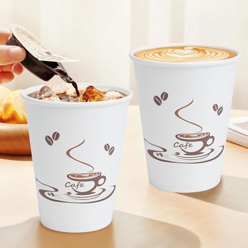 200 Pack 10 oz Coffee Cups (White / 10OZ-200PACK)