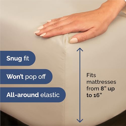 Split King Size 5 Piece Sheet Set (11 - Wheat / Split King Size)