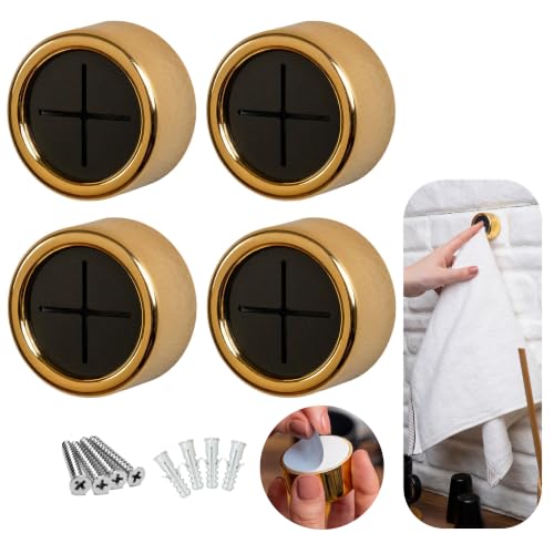 Modern Kitchen Towel Holder (4 Pack / Golden Yellow)