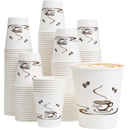 200 Pack 10 oz Coffee Cups (White / 10OZ-200PACK)