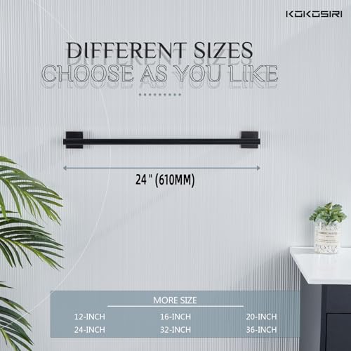 Bathroom Towel Bar Bath Towel Holders for Toilet Kitchen Cabinet Wall Mount 24 Inch Oil Rubbed Bronze Stainless Steel B4005ORB (Oil Rubbed Bronze / 24-Inch)
