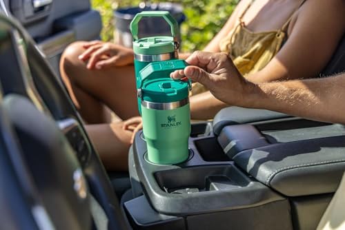 IceFlow Flip Straw Tumbler with Handle 20 oz (Jade / 20 Ounces)