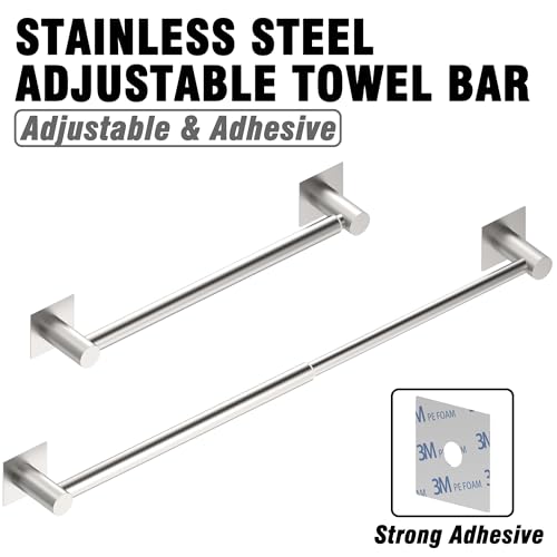 Towel Bar Self (Brushed Nickel / Self-Adhesive)