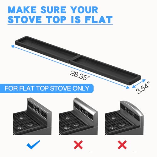 Magnetic Stove Top Shelf for 30" Stoves (Black)