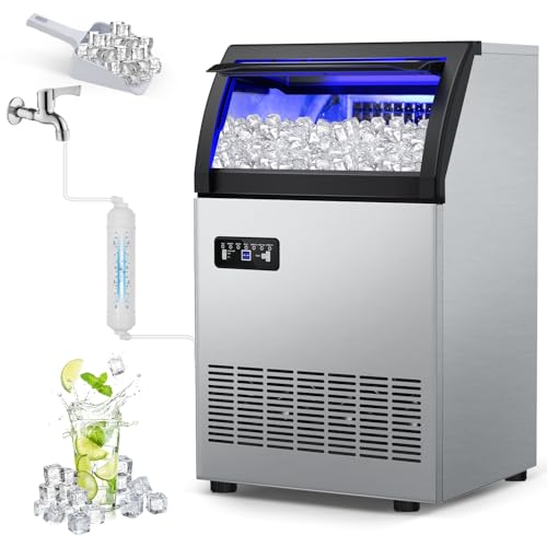 260 lbs High Output Commercial Ice Maker Undercounter Self