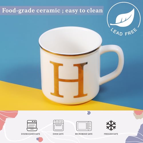 Ceramic Coffee Mug 16oz (Letter H Mug)