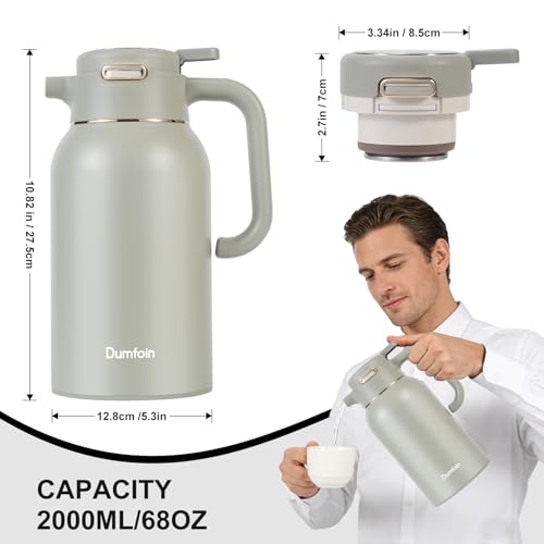 68 Oz Thermal Coffee Carafe (68 Ounces / Green/Green)