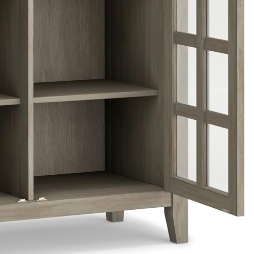Artisan 38" Wide Solid Wood Cabinet in Distressed Grey (Distressed Grey / 38 inch)