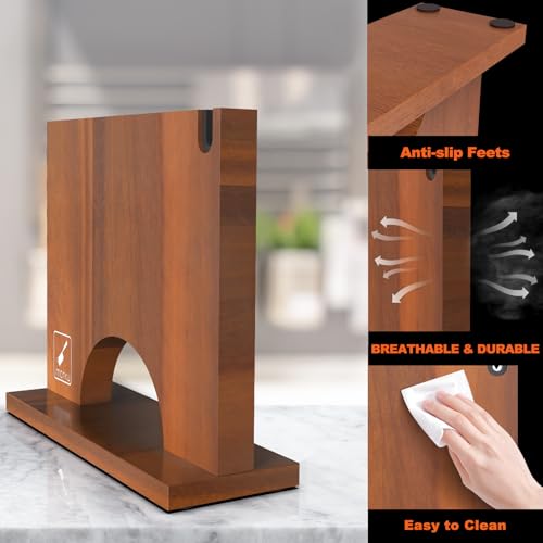 Magnetic Knife Block with Built (Magnetic / 12.23*4.07*10.21 Inch)