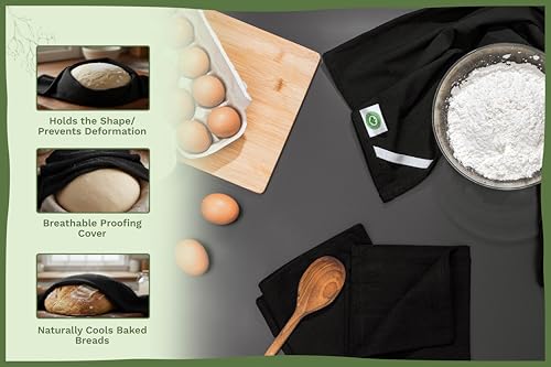 Black Flour Sack Tea Towels (Black)