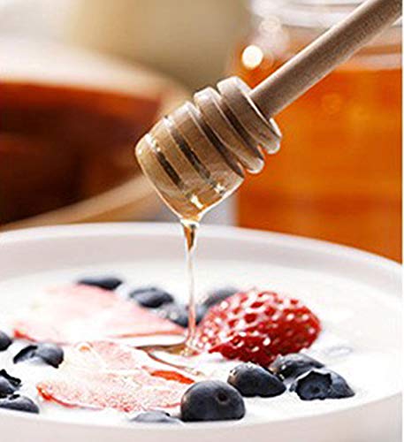 50 Pack Wooden Honey Dippers (8cm)