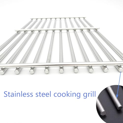 18-1/8" Stainless Steel Grates Replacement for Charbroil 463263110, 463268107, 463271309, 463271312, 463271313, 463271314, 463271315, 466231711, 466247310, 466247512 Kenmore Gas Grill (18 1/8 x 30 inch)