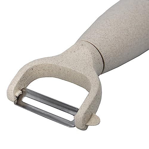 Cream Stainless Steel Wheat Straw Vegetable Peeler Kitchen Utensils