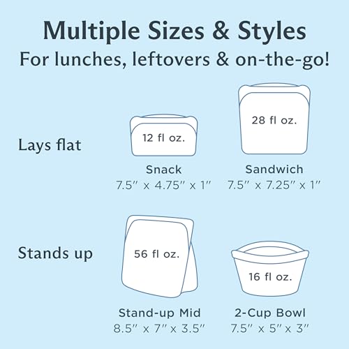 Premium Reusable Silicone Storage Bags (4-Pack)