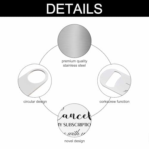 Saying Stainless Steel Bottle Opener Cancel My Subscription I'm Done with Your Issues Flat Beer Bottle Opener Keychain for Home Kitchen Bar Restaurant Party Birthday Gift (Saying)