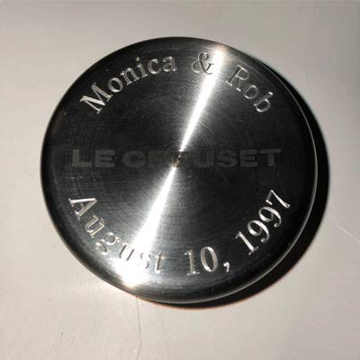 Enameled Cast Iron Signature Round Dutch Oven with Personalized Knob Engraving (w/ Engraved Knob / 9 Qt)