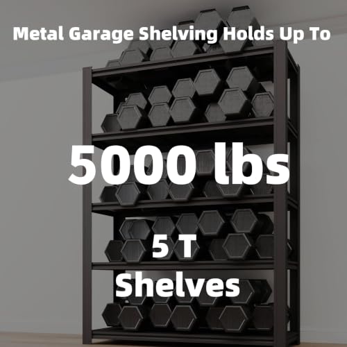 5 Tier Heavy Duty Garage Shelving (5T 55" W x 24" D x 84" H)