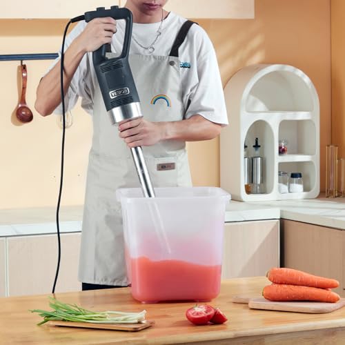 Commercial Immersion Blender 750W 20" Heavy Duty Kitchen Hand Mixer (750Watt 20inch)