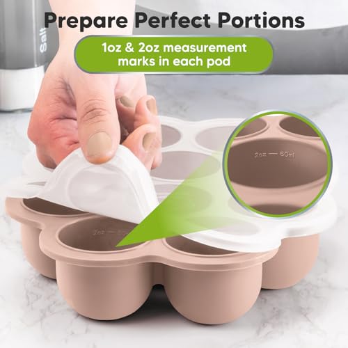 Silicone Food Freezer Trays with Lid (Dusk)