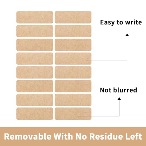 Removable Kraft Label Stickers