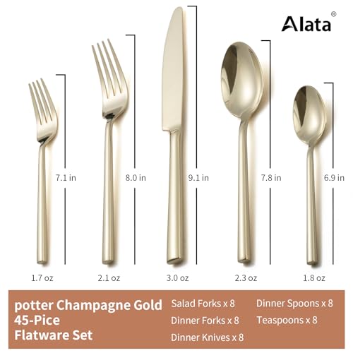 Potter Champagne Gold 45 (Champagne Gold / 45 pieces for 8)