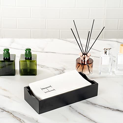 Silver H White Linen Feel Guest Towel Napkin (Silver / 2000 Count / H)