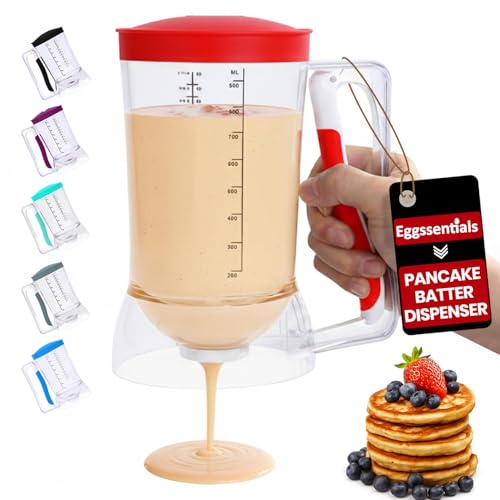Pancake Batter Dispenser (Red / 4 Cup Capacity)