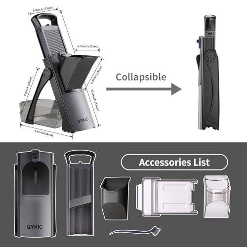 Mandoline Slicer for Kitchen (S3 Black)