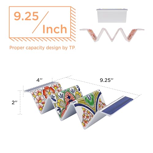 Melamine Taco Holder Stands (Set of 4 / Mars Blue)