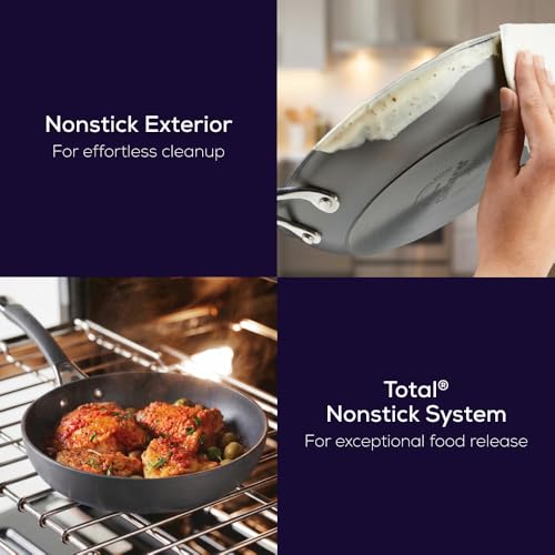 Radiance Hard Anodized Nonstick Deep Frying Pan with Lid