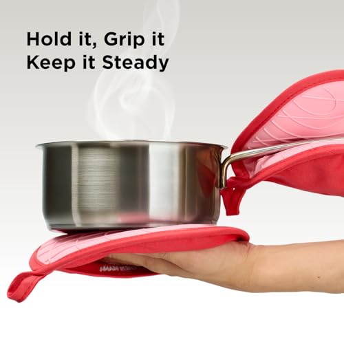 Silicone Pot Holders (Red)