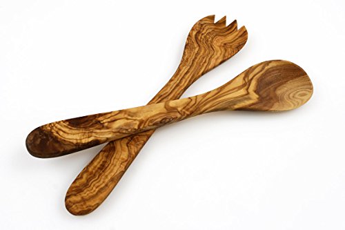 Olive Wood Salad Server Set