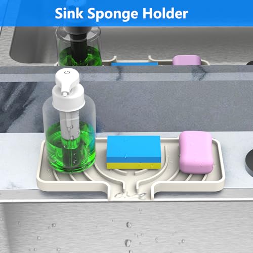 Sponge Holder for Kitchen Sink (Cream / 10"x 4")