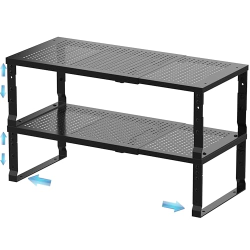 Expandable Spice Rack & Kitchen Cabinet Organizer (2 Count)