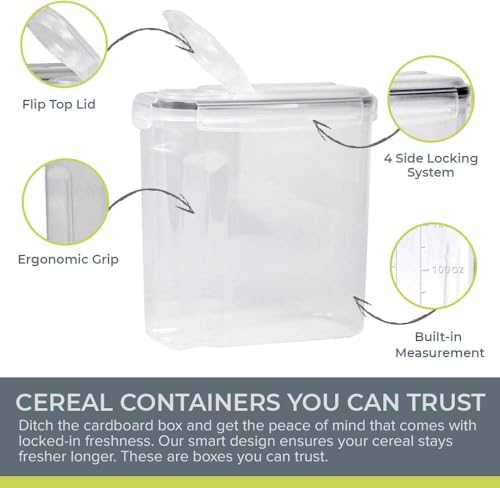 Airtight Cereal Containers with Lids
