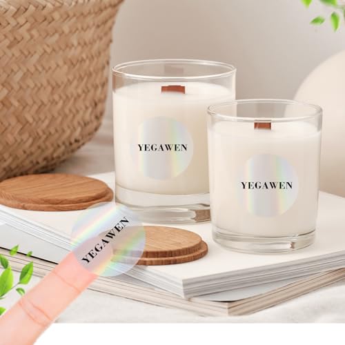 1.5" Round Transparent Thermal Label Stickers (Holographic Transparent / circle-1.5 inch)