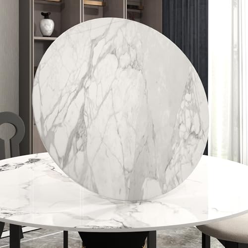 31.5" Lazy Susan for Table Top Tempered Glass Rotating Serving Tray for Dining Table