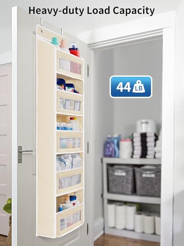Over the Door Organizer for Bedroom (Beige / 1 Pack (Standard))