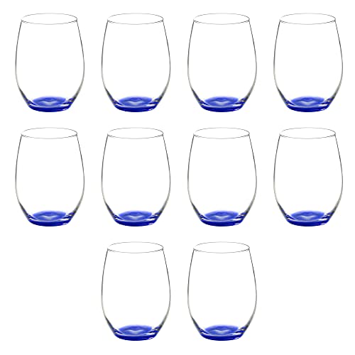 10 ARC Stemless Wine Glasses Set (10 Count)