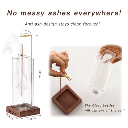 Incense Holder (Wood Bottles Square)