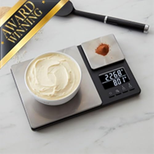 KQ909 Dual Platform Digital Kitchen and Food Scale (Black / Dual Platform)